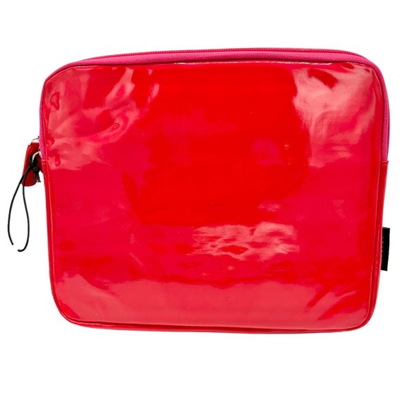 Happy Jackson Tablet Case Red Hello Beautiful Shiny Vinyl Padded Pink Inside NWT - Picture 7 of 14
